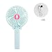 Produktbild Christ For Givek Kpop BTS Mini Handheld Personal Portable Fan Bangtan Boys Cartoon USB Desk Table Fan Foldable Handle Desktop for Home and Travel(BL)
