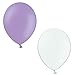 Produktbild 50 Luftballons je 25 lila & weiß Qualitätsballons 27 cm Ø (Standardgröße B85)