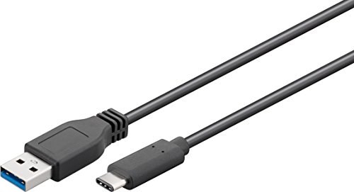 Goobay 45247 Super Speed Kabel (USB 3.1 Typ C-Stecker auf USB 3.0 A-Stecker) 0,15m schwarz