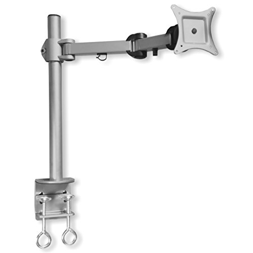 Monitor Tischhalterung LCD 352S - für 13-27" (33-68, 6cm) Monitor, max. 10kg, neigbar, schwenkbar 360º, höhenverstellbar - silber