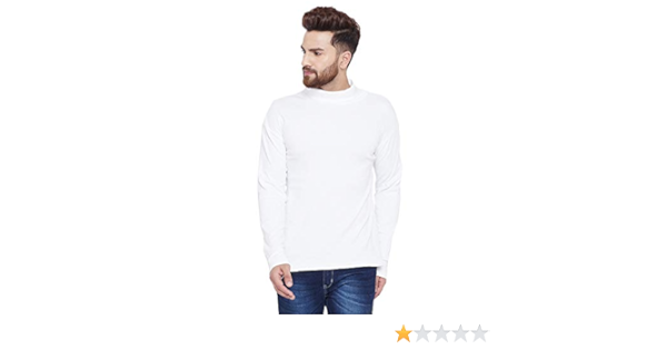 white t shirt high neck