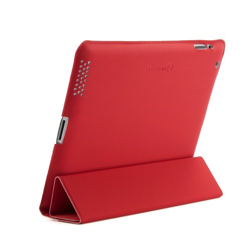 Schutzhülle für iPad 4, 3 & 2 SoftSkin Schutzhülle mit Sleep Wake up/Smart Cover Funktion rot - 2