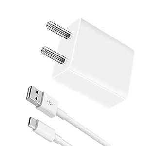 Fast type C Charger Cable For Xiaomi Redmi Note 9 Pro Max Charger Original Adapter Like Mobile Charger | Type-C Charger Cable Fast Charging Mobile Charger | Fast Charger | Android Charger with 1 Meter USB Type-C Charging Data Cable (2.4 Amp, White)