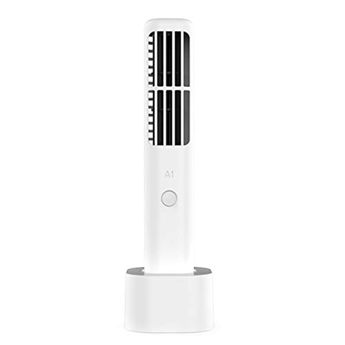 Preisvergleich Produktbild Leobtain Blattloser Handventilator Wiederaufladbar Durch USB Tragbares Elektrisches Handkühlgerät Fan Mit 3 Einstellbaren Geschwindigkeiten Leiser Sicherheit