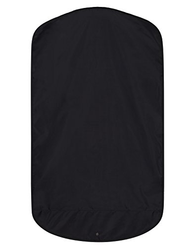 1 x Kleidersack mit Reißverschluss, atmungsaktiv, reißfest – Farbe: schwarz - 2