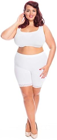 All WomanPlus Size Anti Chafing Slip Shorts With Soft Lace Trim SINGLE PAIR