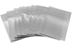 TOPINCN 100pcs / lot Sacs Antistatiques Refermables Sachets de Rangement Zip Lock Pochette pour Composants électroniques Carte Mère Carte Vidéo(6.5 * 12cm)