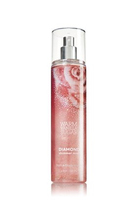 Bath & Body Works WARM VANILLA SUGAR Diamond Shimmer Mist (Infused w/ Real Diamond Dust) 236 mL