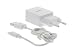 Produktbild Eurosell - USB 2.1A Schnellladegerät Micro USB für Android Smartphone / Tablet weiss - Netzteil Netzstecker + ladekabel