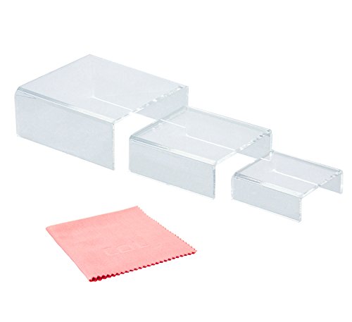 Kombination von Leben Low Profile klar, Acryl Riser Set von 3, farblos, 5.8-Inch