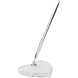 WINOMO Hochzeit Empfang Gast Stift mit Acryl Standfu&szlig;es Herz Shape(Silver)