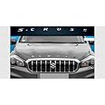 AutoDecals S-Cross Car 3D Letters Self Adhesive (3D Logo Name Alphabets Chrome Exterior Accessories for S-Cross Car Bonnet) - Silver Color 1 Set