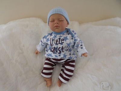 J. BEDTIME BOY BYS Weighted Reborn Doll Fake Baby Girls Childs Birthday Christmas Gift UK Seller made by Saxon Reborns.