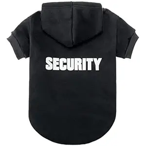 BINGPET BA1002-1 Security Patterns Printed Puppy Pet Hoodie Dog Clothes Small