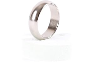 Cambered PK-ring stark magnetisk ring trolleritrick tillbehör för trollkarl närbild gimmicks mentalism rekvisita (silver 21 mm)