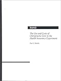 Image de The Use and Costs of Chiropractic Care in the Health Insurance Experiment