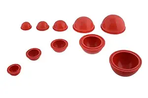 ACP ACUPRESSURE LBE Health Care Systems Vacuum Silicon Cups (Red) - Set of 10