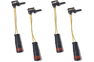 Hsthe Sea 4 Uds Sensor de Desgaste de Pastillas de Freno Delantero/Trasero 2205400717 2205400617 2115401717 1695401617 Apto para W220 W211 W245 W169
