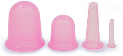 Silicone Massage Cups Face & Body Cupping Therapy Massage Anti Cellulite Slimming Cups Vacuum Cup Cupping Therapy Joint and Muscle Pain Relaxation Stress Reduction Anti-aging 4Pcs