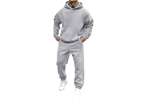 Didadihu Jogginganzug Herren Trainingsanzug Hausanzug Mit Oversized Essentials Pullover Y2K Stussy Hoodie Und Baggy Baumwolle Jogginghose Lang Trainingshose Jogger