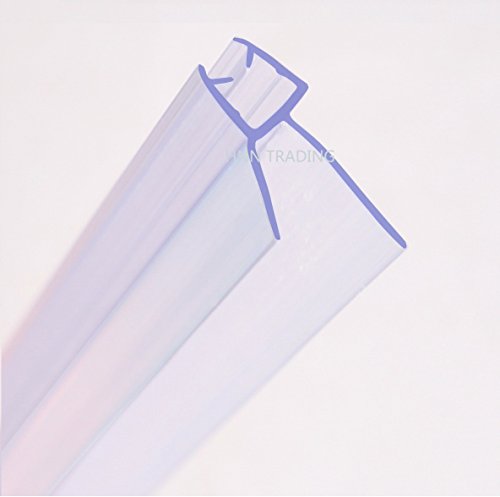 Junta para mampara de ducha HNNHOME de 4 a 6 mm, para vidrio recto o curvado, con separación de hasta 20 mm