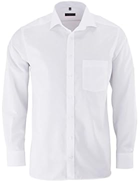 eterna Langarm Hemd Modern Fit Popeline Unifarben
