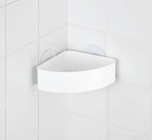 Wenko 21825100 Static-Loc Eckablage Osimo – Befestigen ohne bohren, Kunststoff – Polypropylen, 24 x 9,5 x 17,5 cm, weiß - 5