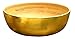 Produktbild SimSimTrend große Schüssel aus Bambus metallic Hochglanzlack XXL 39 cm Durchmesser, Gold Außenlack