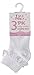 Tick Tock 3 Pack of Baby Girls Cotton Rich Frilly Lace Top Socks White 0-0