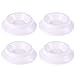 Produktbild LIOOBO 4 stücke Kunststoff piano caster tassen anti slip piano bein pads bodenschoner (Weiß)