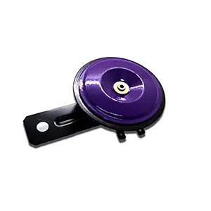 AUTOPOWERZ Universal Motorcycle Electric Horns Waterproof Round Loud Speaker 12V 1.5A 105db small horn for Motorcycle (Purple)