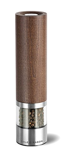 Cole & Mason H304728P „Cheltenham“ Geschenk-Set mit Elektrischer Salz- und Pfeffer-Mühle 210 mm, edelstahl mit buche Precision - 6