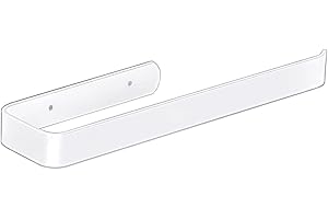 ANHORTS Toalleros de Baño sin Taladro, Toallero Adhesivo Baño, Toallero Blanco para Baño, Cocina, Garaje, Cuarto de Ducha, Aluminio (Blanco)