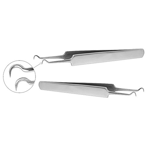 Premium Edelstahl Bend gebogene Extractor Tool für Blackhead Whitehead Comedone Akne Pickel