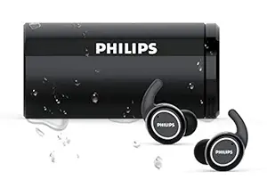 Philips Audio Actionfit St702 Truly Wireless Bluetooth In Ear Earbuds with Mic (Black)