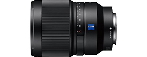 Sony SEL35F14Z - Objetivo gran angular de montura tipo E (distancia focal fija 35 mm, apertura f/1.4, diámetro filtro: 72mm, fotograma completo de 35 mm), negro