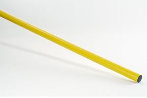 BRAMA WEST Brama-West Cavalettistange Hindernishürde 3m für Pferde-Pony Sprungtraining Bodenarbeit - gelb