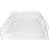 Baby Nestchen Babybett 70×140 Kopfumrandung Nest Kopfschutz Bettnestchen Unifarben Motive - 2