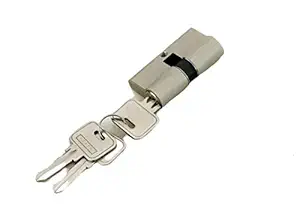 HARMONUS Premium Brass Made Mortise Cylinder Lock 70 mm with Smart Computer Key 3 Brass (Both Side Key) - 1-Piece