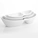 Produktbild Malacasa, Serie Special.Shape, 3-tlg. Set Pommesschale Porzellan Dipschale Snacks Chips Fingerfood Schälchen Dessertschale Servierschale