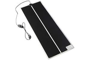 ALLOMN Tappetino Riscaldante per Rettili, Tappetino Riscaldante Regolabile per Rettili Tappetino per Animali Domestici Termostato più Caldo con Termoregolatore 0-35 Gradi (45W 80×28cm)