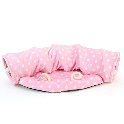 Preisvergleich Produktbild Pet Tunnel Katze Schlafsack Katzenbett Katzentoilette Pad abnehmbares Spielzeug Kanal Katze Sofa