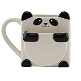 Accesorios: Con Ninguno Huiqule Panda lindo Tazas de desayuno Té de la tarde Tazas de postre Oficina Café Taza de leche Galleta de dibujos animados para los niños Regalo