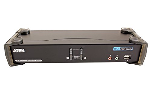 Aten CubiQ CS1782A 2-fach KVM Umschalter (Dual-DVI, 7.1 Audio, 120 Hz 3D, USB) - 5