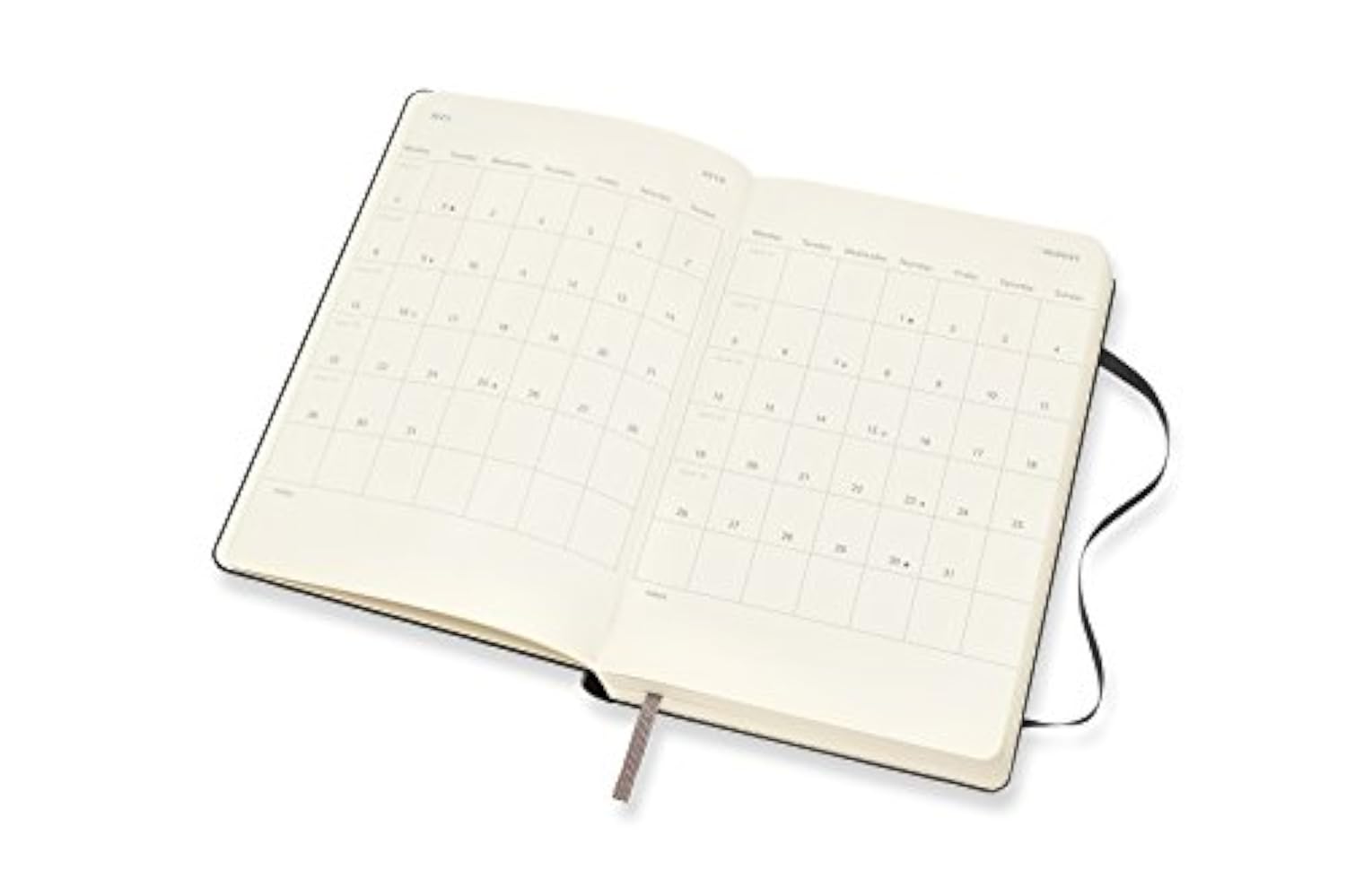 Moleskine 2019 Agenda Journalier 12 Mois Format Large - 