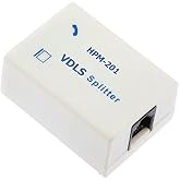 PrimeX PX-VDSL2 ADSL VDSL VDSL2 Splitter Telefon Ayırıcı, RJ11 DSL Modem ve Sabit Telefon Hat Ayırıcı, İnternet Telefon Sinya