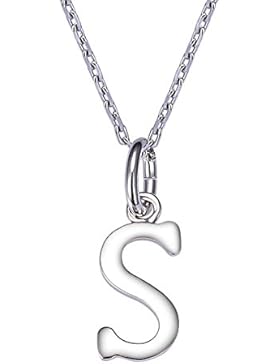 VIKI LYNN Sterling Silber 925 Halskette mit klein Buchstabe