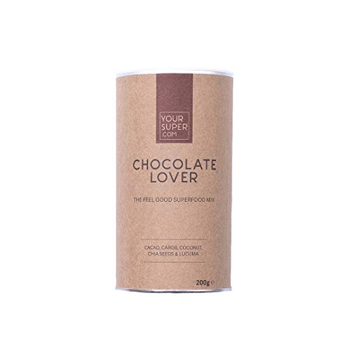 Preisvergleich Produktbild Your Superfoods Chocolate Lover Superfood - Bio Vegan Mix Mischung Trinkpulver aus Kakao, Carob, Kokos, Chia Samen und Lucuma, die gesunde Schokolade 200g