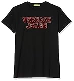  Versace Jeans Couture Herren Man T-Shirt Pullunder, Schwarz (Nero 899.0), Large