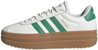 adidas Donna VL Court Bold Shoes, Core White/Court Green/Gold Met., 38 EU